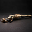 HONEST Diamond Encrusted Car Keychain Leather Cord Leopard Metal Keychain Pendant(Basic Gold) - Key Rings by HONEST | Online Shopping South Africa | PMC TechLife