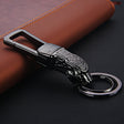 HONEST Metal Car Keychain Leopard Head Key Chain Pendant(Basic Black Nickel) - Key Rings by HONEST | Online Shopping South Africa | PMC TechLife | Buy Now Pay Later Mobicred