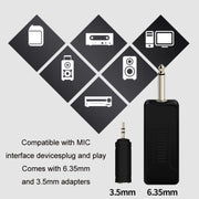 One For Two Outdoor Wireless Microphone Audio Headset Amplifier Loudspeaker(Black)