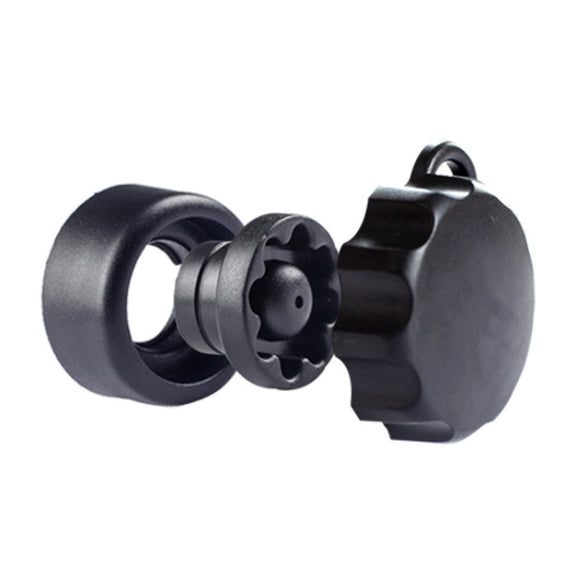 M6 Copper Nut Ant-theft Knob Motorcycle Mobile Phone Navigation Bracket Ant-theft Accessories(Black)