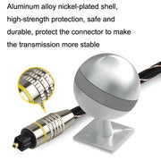 EMK HB/A6.0 SPDIF Interface Digital High-Definition Audio Optical Fiber Cable, Length: 15m(Black White Net)