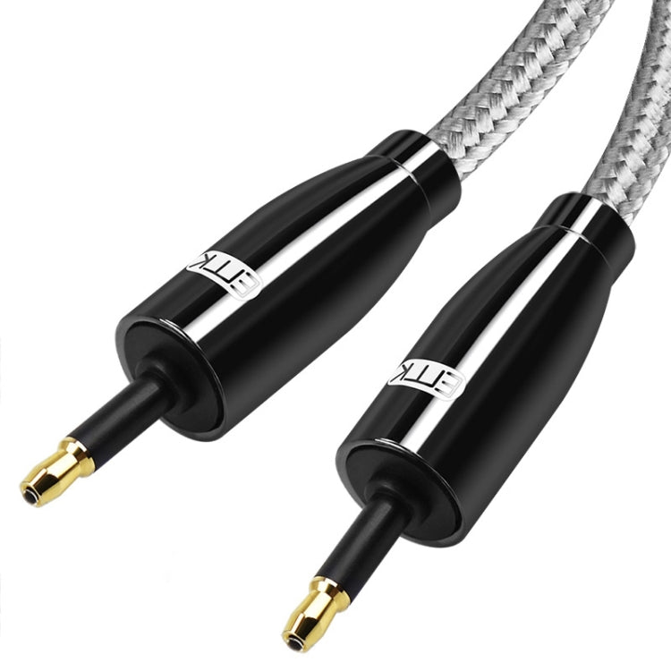 EMK QH4.0 Mini Toslink 3.5mm Interface SPDIF Audio Fiber Optical, Length: 15m(Black)