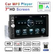 A3061 7 Inches MP5 Bluetooth Player Universal Wired CarPlay Reversing Image Integrated, Style: Standard+4 Lights Camera