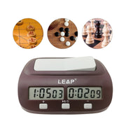 LEAP PQ9907S Chess Clock International Chess Go Clock(Wine Red)