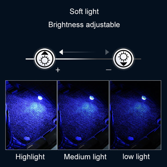 Car Modification Wireless Colorful Remote Control Atmosphere Light, Specification: 4 Lights +1 RC