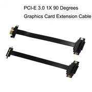 PCI-E 3.0 1X 90 Degrees Graphics Card / Wireless Network Card Extension Cable, Cable Length: 25cm