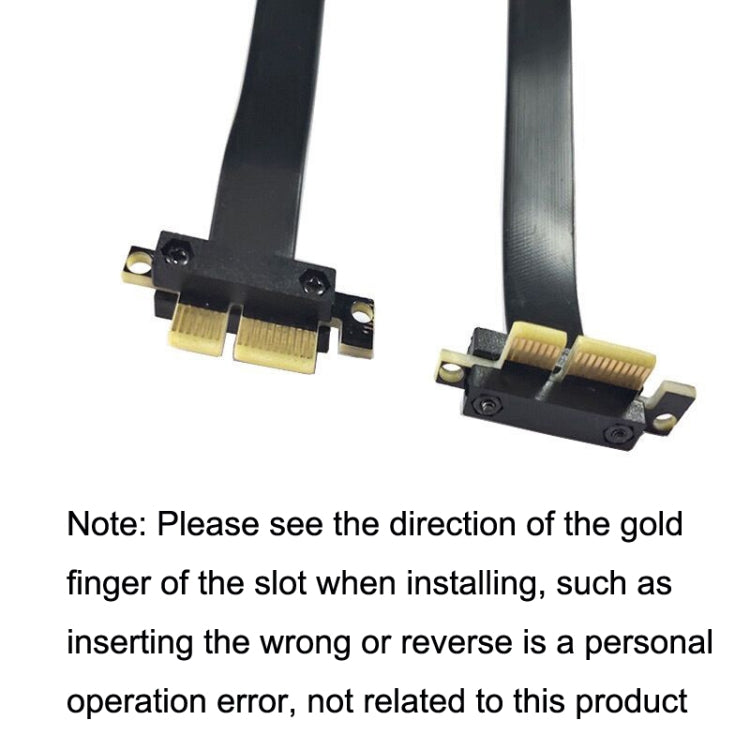 PCI-E 3.0 1X 90 Degrees Graphics Card / Wireless Network Card Extension Cable, Cable Length: 25cm