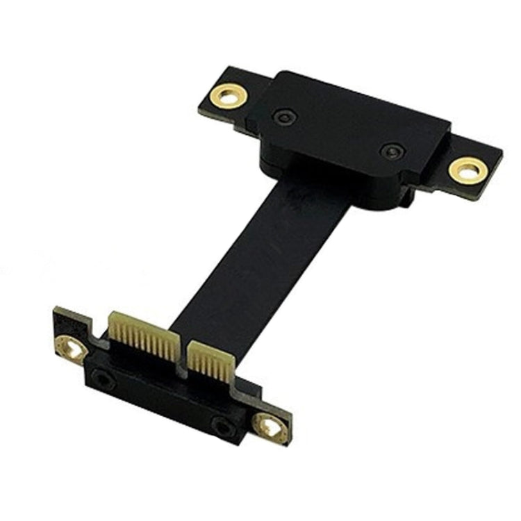 PCI-E 3.0 1X To 1X 90 Degrees Reverse Graphics Card / Wireless Network Card / Conversion Card Extension Cable(Black)