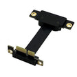 PCI-E 3.0 1X To 1X 90 Degrees Reverse Graphics Card / Wireless Network Card / Conversion Card Extension Cable(Black) - PCIE Cable by PMC TechLife | Online Shopping South Africa | PMC TechLife