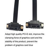 PCI-E 3.0 1X To 1X 90 Degrees Reverse Graphics Card / Wireless Network Card / Conversion Card Extension Cable(Black)