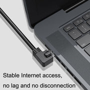 Straight Head 1m Cat 8 10G Transmission RJ45 Male To Female Computer Network Cable Extension Cable(Black)