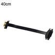 PCI-E 3.0 1X 180-degree Graphics Card Wireless Network Card Adapter Block Extension Cable, Length: 40cm - PCIE Cable by PMC TechLife | Online Shopping South Africa | PMC TechLife | Buy Now Pay Later Mobicred