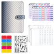 A6 PU Macaron Gradient Color Loose-leaf Notepad Notebook Budget Book(Black) - Notebooks by PMC TechLife | Online Shopping South Africa | PMC TechLife | Buy Now Pay Later Mobicred