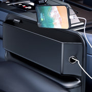 Car Large-capacity Gap Storage Box Car Extended Storage Bag(Black)