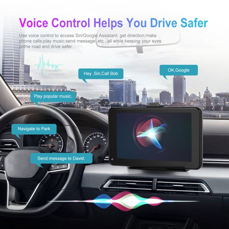 A3135 7 Inches HD Wired Smart Screen With Wireless CarPlay + Android Auto + Android Without Camera