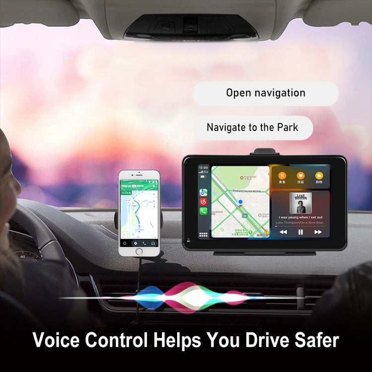A3135 7 Inches HD Wired Smart Screen With Wireless CarPlay + Android Auto + Android With Camera