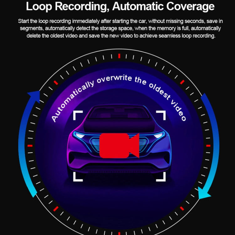 L601 HD Night Vision Electronics Dog Reversing Image Driving Recorder, Style: WIFI Version(Single Record)