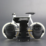 HY-F087 Retro Bicycle Shape Automatic Flip Home Decorative Turning Clock(Black)