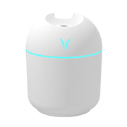 USB Mini Desktop Colorful Night Light Car Humidifier, Spec: 250ml (Y-White)