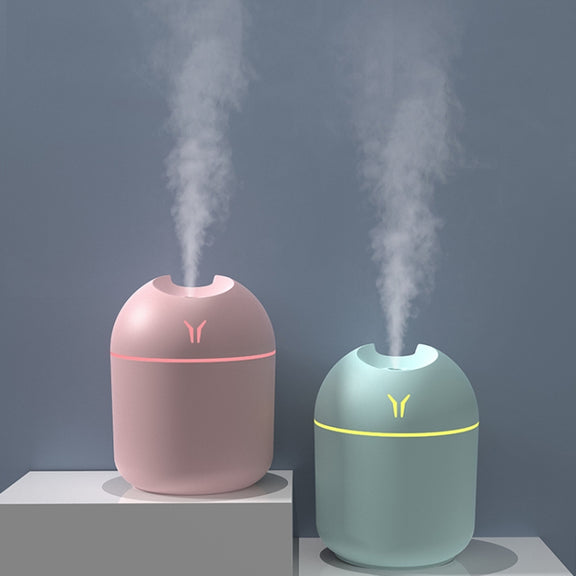 USB Mini Desktop Colorful Night Light Car Humidifier, Spec: 250ml (Y-White)