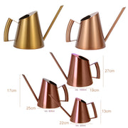 Household Gardening Stainless Steel Long Spout Watering Pot, Size: 900ML(Bronze)