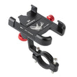 PROMEND SJJ-297 Aluminum Alloy Rotation Adjustable Bicycle Mobile Phone Bracket(Black) - Holders by PMC TechLife | Online Shopping South Africa | PMC TechLife | Buy Now Pay Later Mobicred