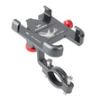 PROMEND SJJ-297 Aluminum Alloy Rotation Adjustable Bicycle Mobile Phone Bracket(Titanium) - Holders by PMC TechLife | Online Shopping South Africa | PMC TechLife | Buy Now Pay Later Mobicred