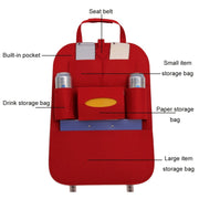 Car Multifunctional Seat Back Storage Hanging Bag, Size: 40x56cm(Dark Gray)