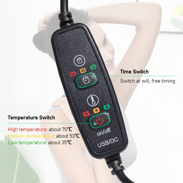USB Electric Heating Neck Protector Graphene Neck Pain Relief Tool(Sea Green)