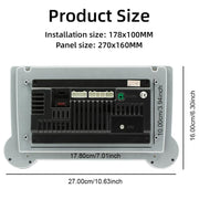 10.1 inch IPS Display + 2.5D Touch Screen Bluetooth FM Radio Car Navigation Machine, Memory: 2+64G