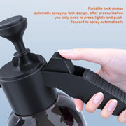 2L Foam Sprayer Pressure Spray Bottle for Car Washing Plants Watering Fertilizing(Black)