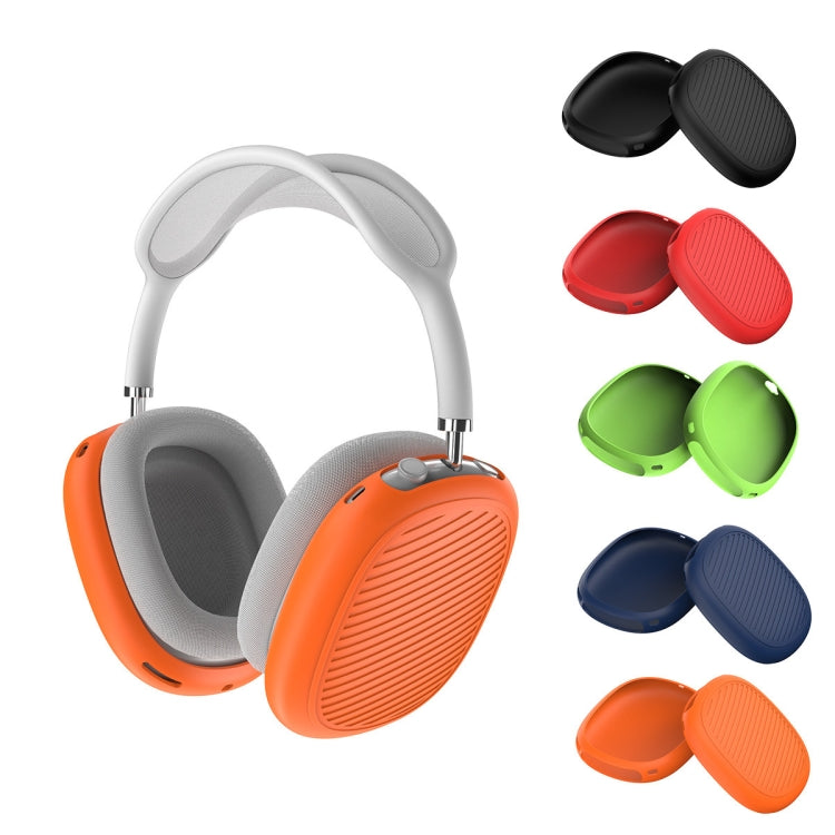 T2 For Apple AirPods Max 1pair Bluetooth Headset Anti-Fall Silicone Protective Case(Blue)