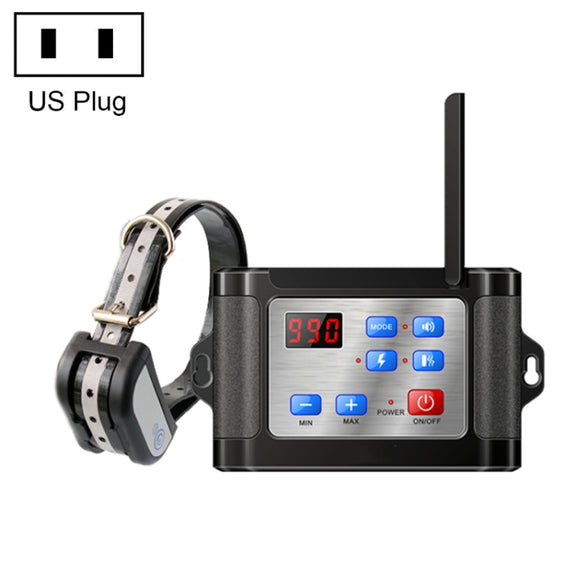 Outdoor Wireless Electronic Pet Fence Night Reflective Collar, Specification: One for One(US Plug)