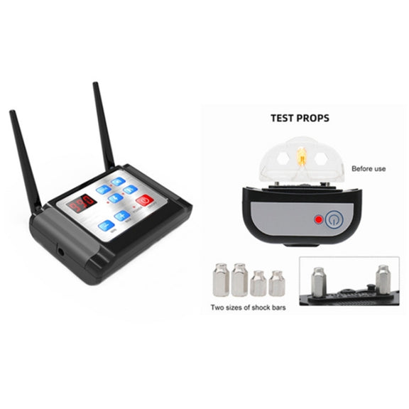 Outdoor Wireless Electronic Pet Fence Night Reflective Collar, Specification: One for  Three(EU Plug)