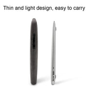 ND12 Lambskin Laptop Lightweight Water-resistant Sleeve Bag, Size: 13.3 inches(Deep Gray with Bag)