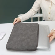 ND12 Lambskin Laptop Lightweight Water-resistant Sleeve Bag, Size: 13.3 inches(Deep Gray with Bag)