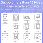 RG3000 Handheld Game Console Support Double Handle Mini Game Console(Purple)