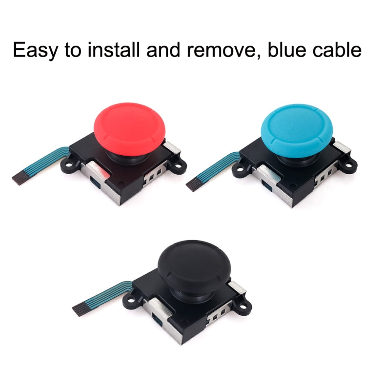 For Nintendo Switch 2pcs Game Console 3D Left Right Interoperability Rocker Remote Sensing Joystick(Red)