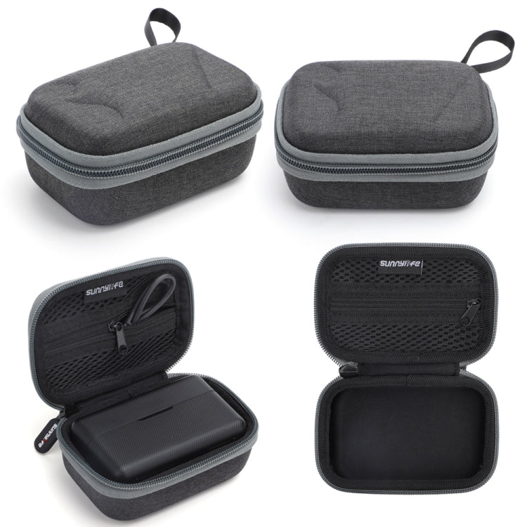 For DJI MIC Sunnylife B557 Wireless Microphone Portable Protective Box Storage Bag(Dark Gray)