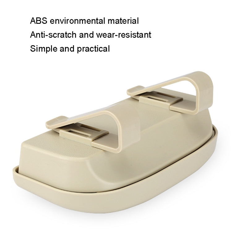 Multifunctional Car Glasses Box Car Sunshine Board Tickets Glasses Clamp(Black)