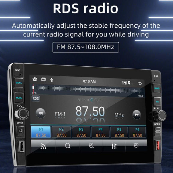 8 inch Bluetooth FM Radio Car MP5 Android Navigation Machine, Memory: 2+64G