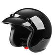 BYB 701 All Seasons Retro Motorcycle Helmet, Size: M(Bright Black) - free shipping - PMC TechLife - Order now!