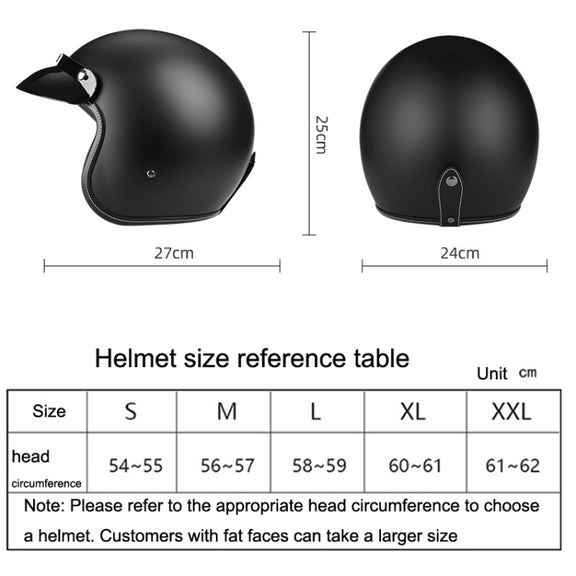BYB 701 All Seasons Retro Motorcycle Helmet, Size: L(Bright White)