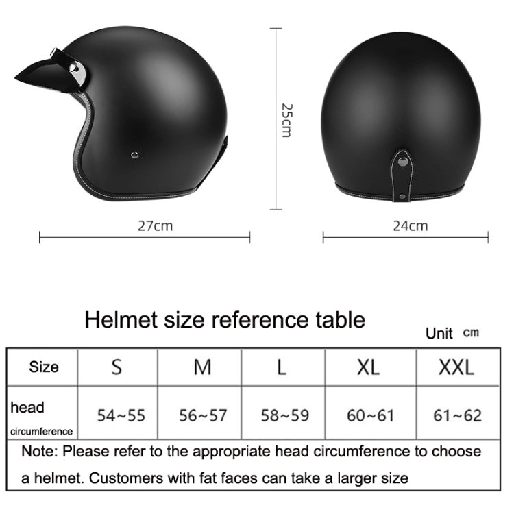 BYB 701 All Seasons Retro Motorcycle Helmet, Size: L(Bright White)