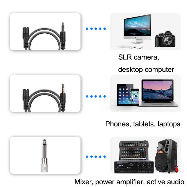 Q6 1 Drag 1 Wireless Lavalier Head Wear With Stand USB Computer Recording Microphone Live Phone SLR Lavalier Microphone
