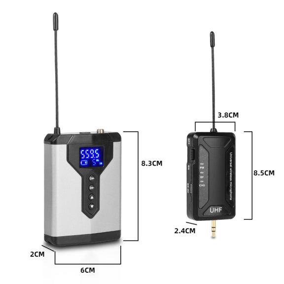 Q6 1 Drag 2 Wireless Lavalier Head Wear With Stand USB Computer Recording Microphone Live Phone SLR Lavalier Microphone
