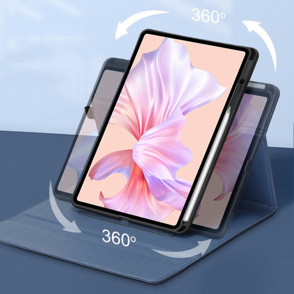 For Huawei MatePad Pro 12.6 inches Microfiber Lambskin Rotatable Magnetic Tablet Protective Cover(Gray)
