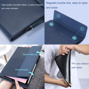 For Huawei MatePad Pro 12.6 inches Microfiber Lambskin Rotatable Magnetic Tablet Protective Cover(Gray)
