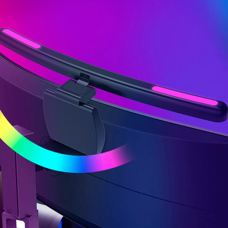 Laptop Curved Screen Hanging Lamp Computer Desk Light With RGB Backlight