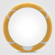 Car Steering Wheel Cartoon Short Fluff Handle Cover, Size: 38cm(Yellow Round)